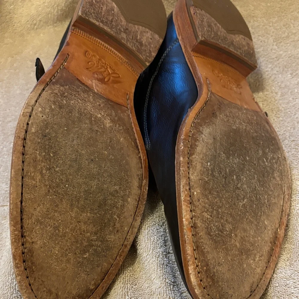 Johnston & Murphy Richland Men's Black Leather Shoes - size M11.5 - Picture 6 of 13